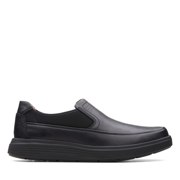 Clarks Mens Un Abode Go Loafers Black | CA-4650128